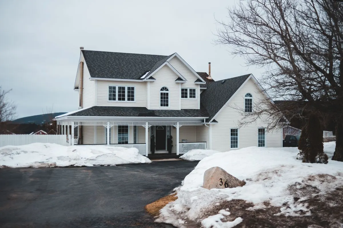 Snow-covered house in the GTA during winter